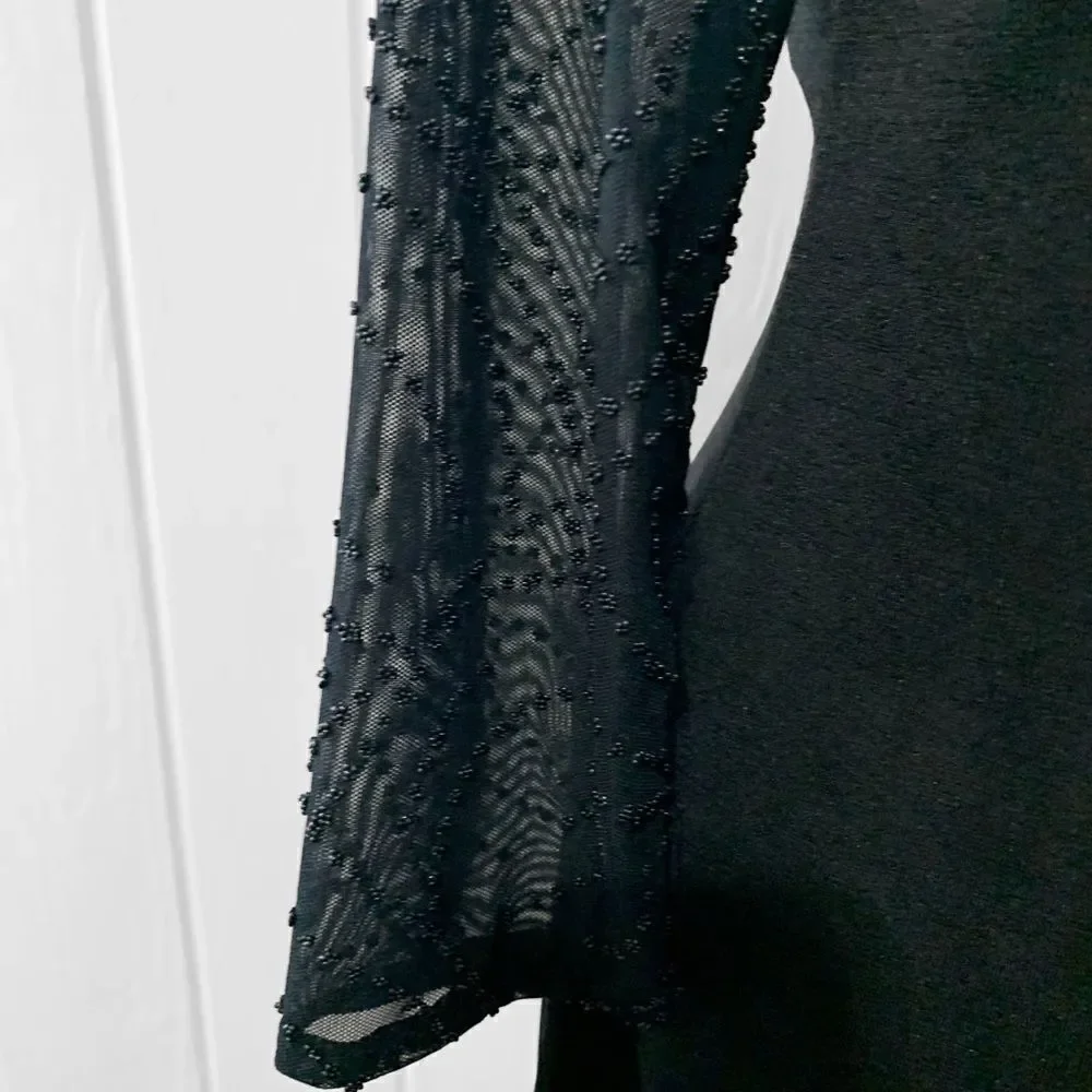 Vintage Carol Anderson Beaded Mesh Evening Dress - Picture 5 of 7